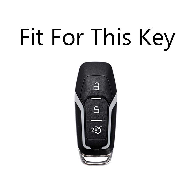 Car Remote Key Case Cover Holder Shell Fob For Ford Mustang F-150 Explorer Edge Fiesta Kuga MK3 4 Focus 3 4 ST Mondeo 5 MK5