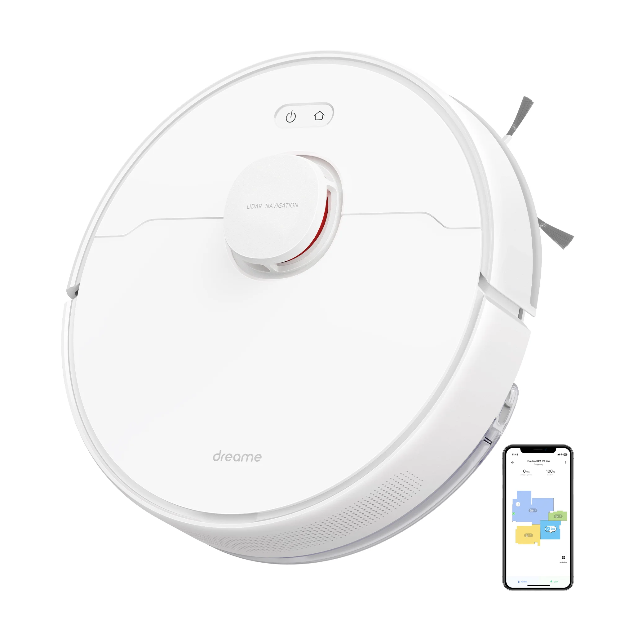 Dreame F9 Pro 2 in 1 Robot Vacuum Mop and Mop with LDS Navigation, 150min Battery Life, 2500Pa Suction, Multi-Floor Mapping, WiF