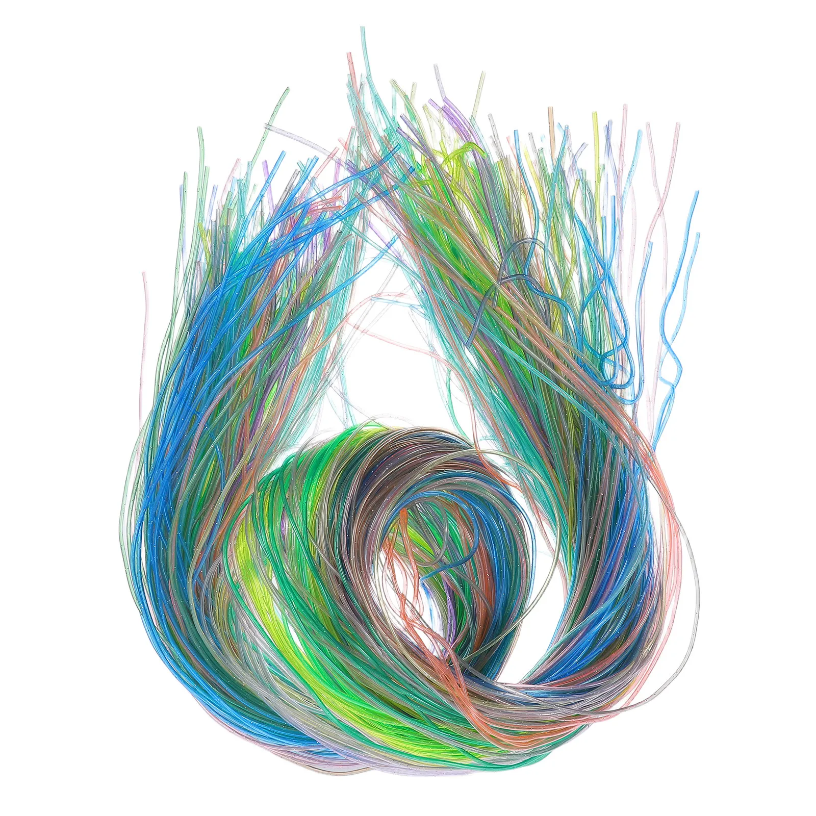 

200 шт. Прозрачный плетеный шнур с блестками, полый шнурок для украшений, ожерелий, блестящий шнурок-лента, ПВХ-шнурок для изготовления браслетов, новинка 2026