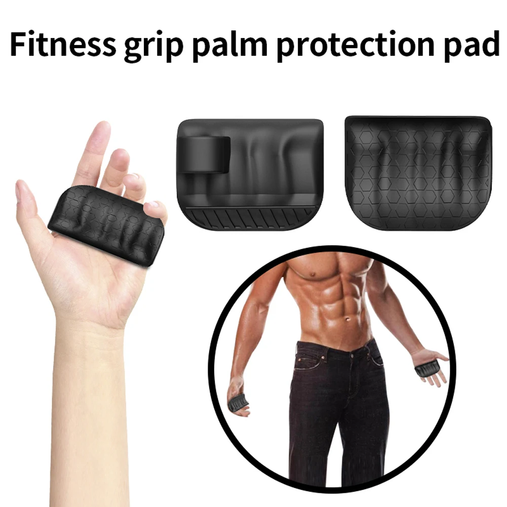 2Pcs Weight Lifting Gloves Silicone Fingerless Workout Grips Ergonomic Palm Protection Gloves for Gym Training and Exercise