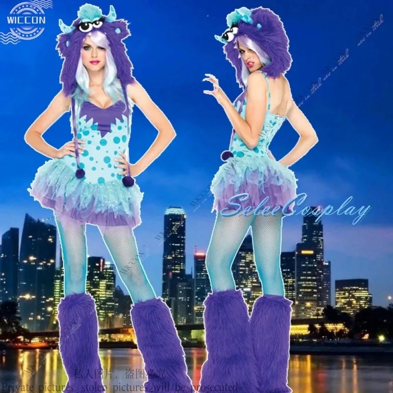 

CyHalloween Party Costume Fox Tops Skirt Hat Gloves Footcuff Cosplay Costume Animal Tail Brushy Cute Woman Sexy Role Play Party