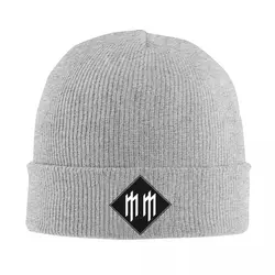 Marilyn Manson Beanie Hats Logo Bonnet Hats Unisex Adult Fashion Outdoor Sport Knitted Hat Spring Graphic Warm Soft Caps