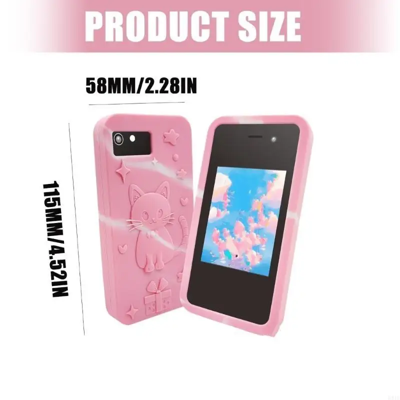 581F أطفال متعدد الوظائف يتعلمون الهاتف الذكي مع 18 تطبيقًا تعليميًا وشاشة