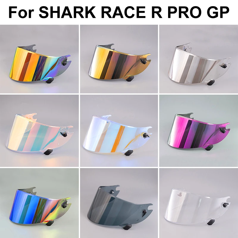 Motorcycle helmet Visor Anti-UV PC visor Lens Race R Pro GP Model Smoke Dark Replacement Visor For Shark Race-R Pro GP