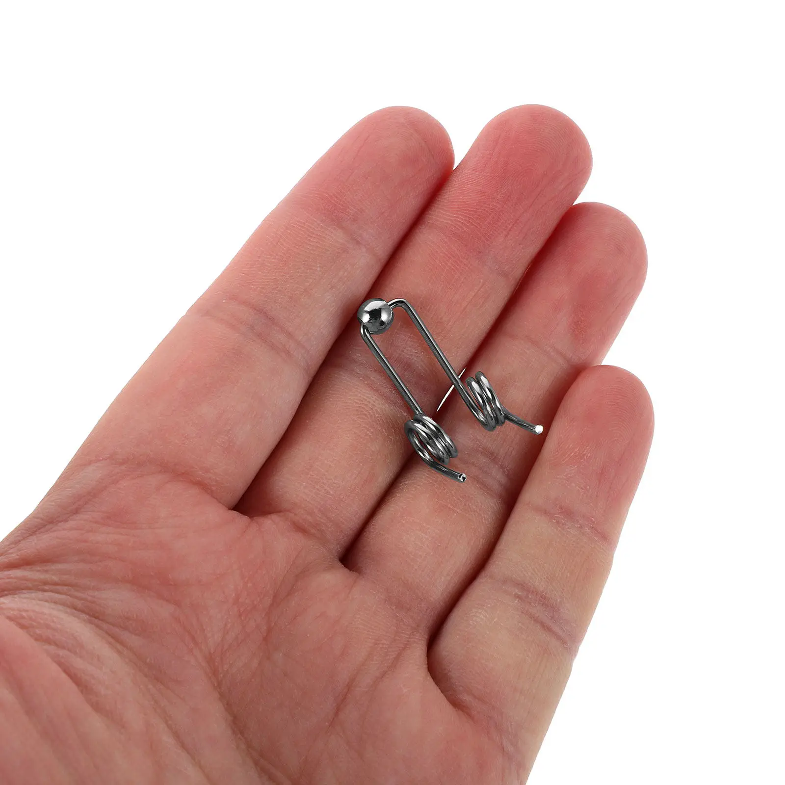 10Pcs Curling Iron Springs Metal Heavy Duty Torsion Spring Replacement DIY Hair Curling Tool Accessories High Temperature