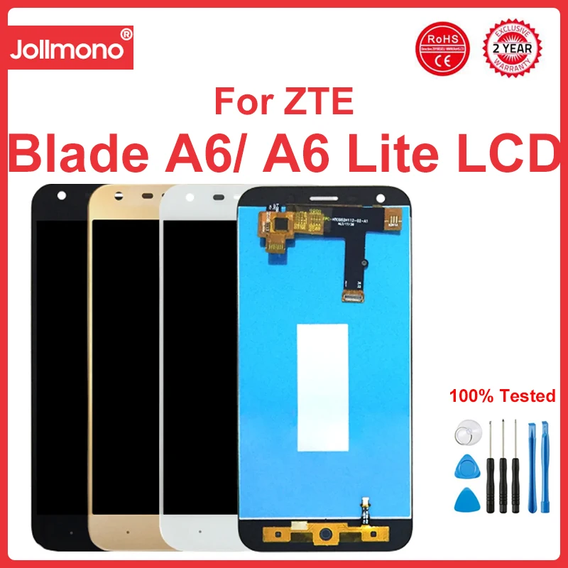 For ZTE Blade A6 Lite A0620 LCD Display and Touch Screen Digitizer Assembly For LCD Display ZTE A6