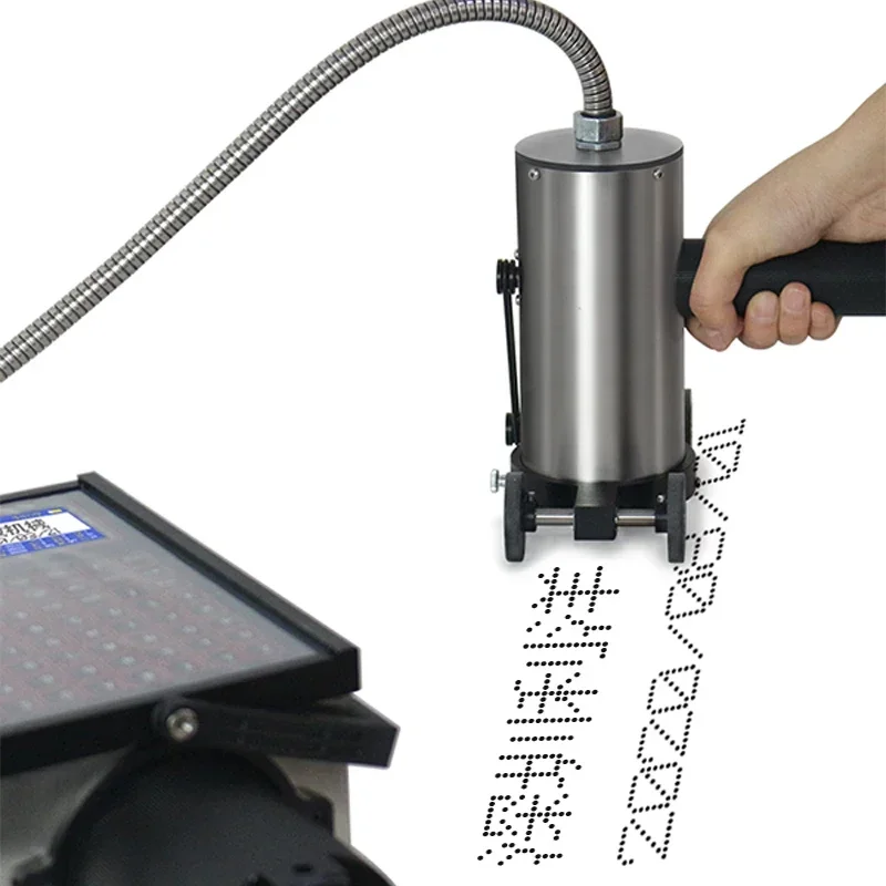 ZM-6000 Handheld Large Character Inkjet Coding Machine Online Printer Batch Code Number Date Plastic Pipe Bottle 20 ~ 60mm