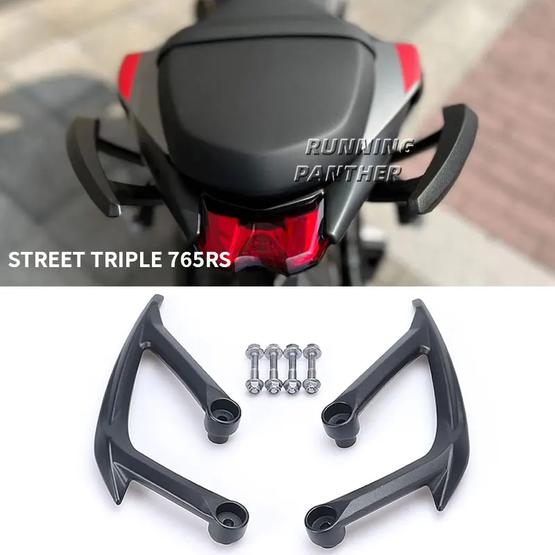 NEW For Street Triple 765RS 765R 765S 765 RS R S Motorcycle Passenger Rear Armrest Grab Handle Seat Hand Handle Grab Bar