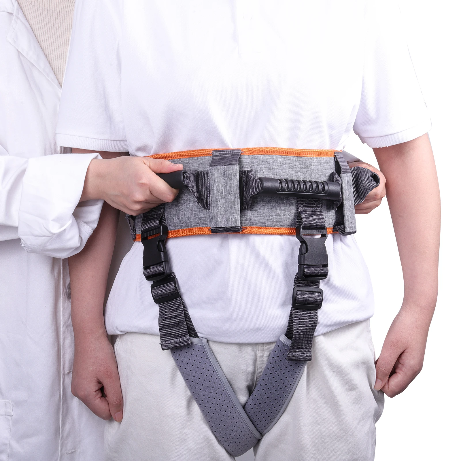 Gait Belts Transfer Belts for Seniors with 7 Handles and Detachable Leg Straps，Gate Belt for Elderly Lift Belts