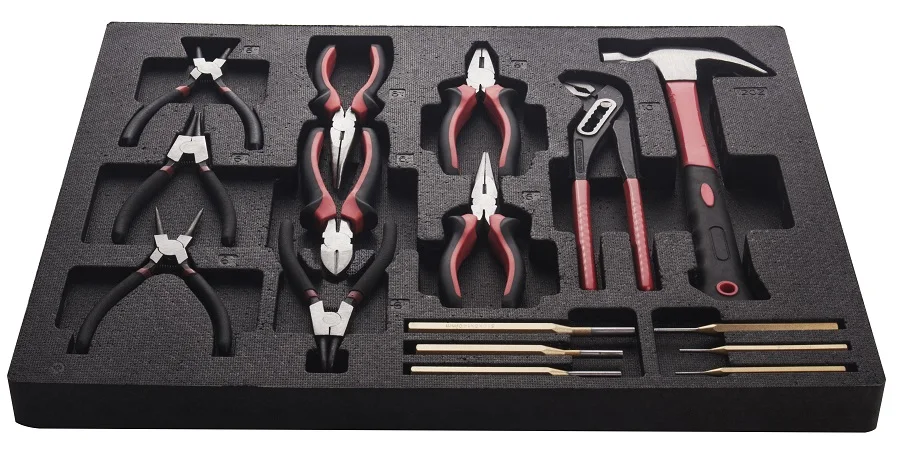 مجموعة أدوات يدوية احترافية من Kinbox TE01M305 لخزانة الأدوات #2