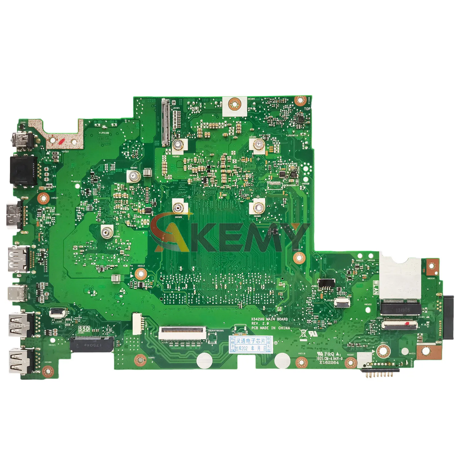 X542UQ Laptop Motherboard For ASUS FL8000U X542UR X542UF A580U X542URR X542U X542UQR X542URV X542UN Mainboard With I3 I5 I7 CPU