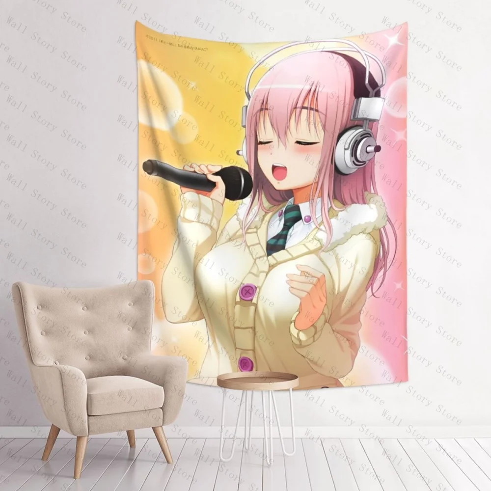 انمي ياباني سوبر سونيكو مانغا الكرتون نسيج الهبي قماش مزخرف جداري بوهو ديكور غرفة الديكور نسيج السرير نسيج #5