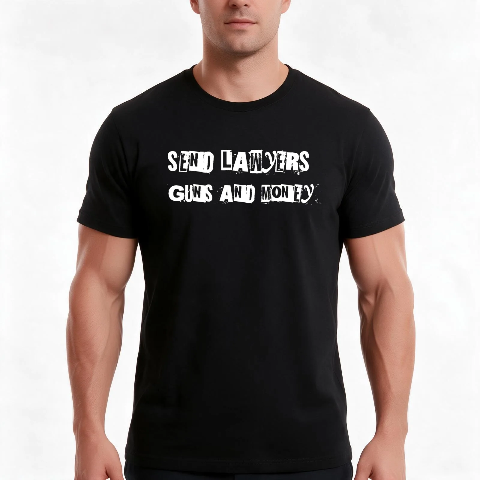 Send lawyers, guns and money, Warren Zevon T-Shirt, Summer Casual Cotton Tee, Oversized Streetwear Tops, Vintage Graphic Print