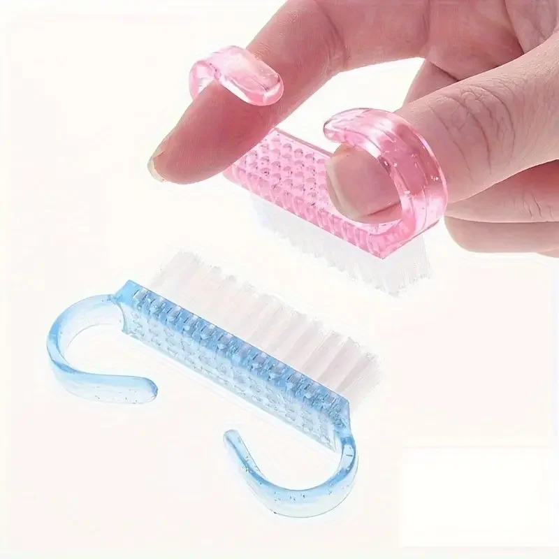 1/5pcs Set Nail Brush Cleaning Scrub Crevices Acrylic Sheep Horns Remove Dust Tool for Kitchen Pet Nails Shop Shoes Fruits