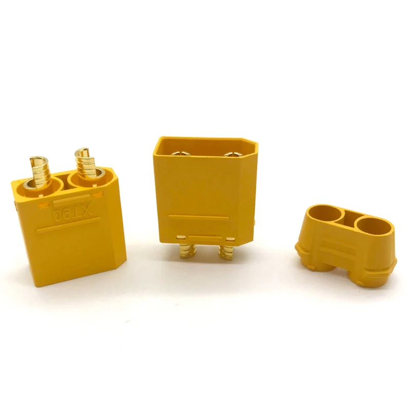 1PCS XT90H Yellow XT90H Male Female Connector Plug for RC Quad Drone Plane Car ESC Charger Motor