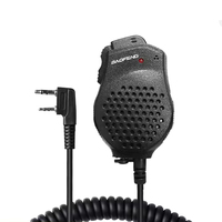 Baofeng Microphone UV-82 Dual PTT Speaker Shoulder Mic Tangent Headset For DM-1701 UVK5 UVK6 UV17 Pro UV5RH UV-18i Walkie Talkie