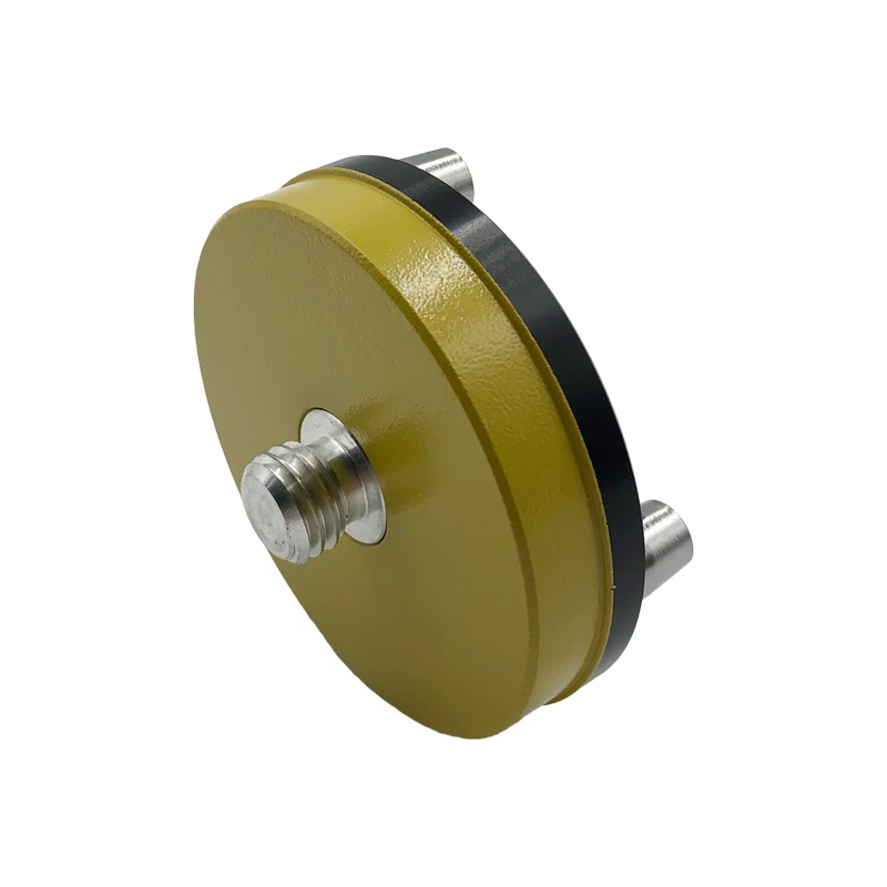 Yellow Fixed Type Three-Jaw Tribrach Adapter With 5/8