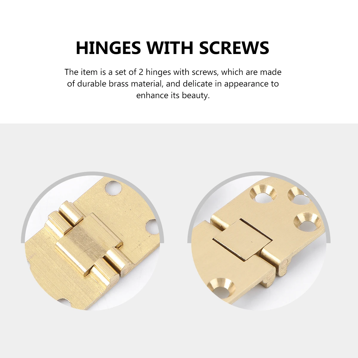

2 pcs Countertop Brass Cabinet Door Drawer Folding Table Connectors Durable Satin Finish Solid Hardware Fittings For Wardrobe