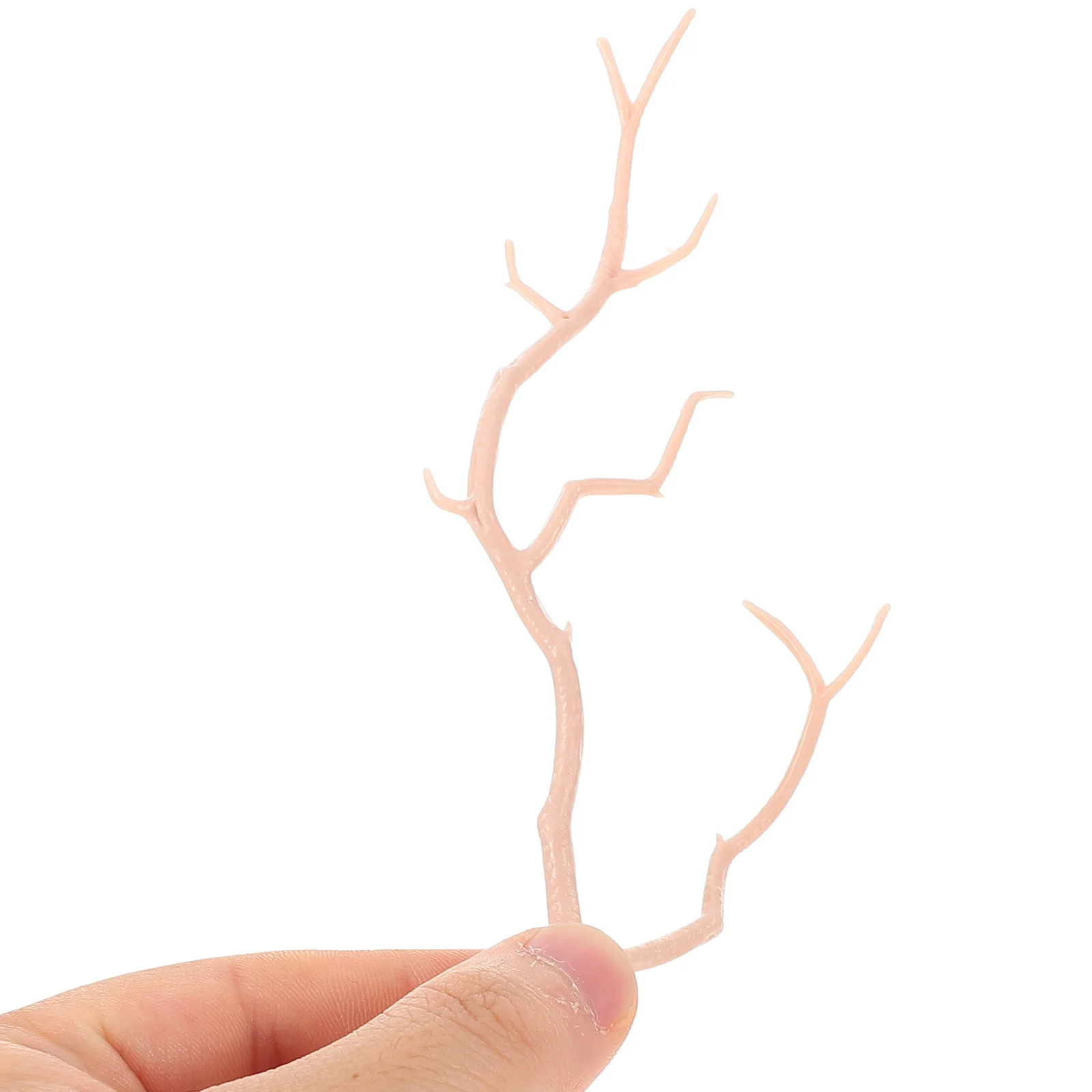 

6 Pcs Antler Headdress Decorative Twigs Little Fork Fake Branch Accessory Soft Rubber Vase Filling Branches