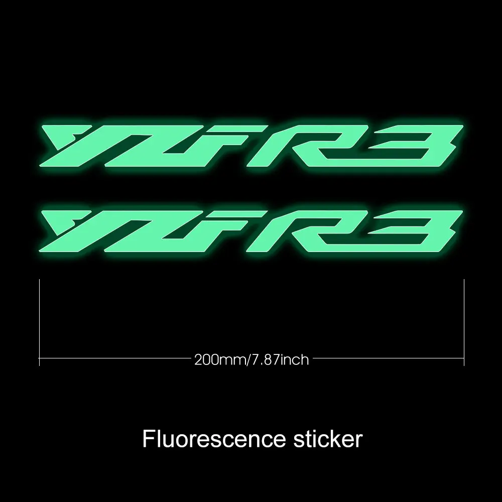 Наклейки на мотоцикл, светящиеся водонепроницаемые наклейки YZF R3, наклейка для Yamaha YZFR3, аксессуары 2015, 2016, 2017, 2018, 2019, 2020, 2022, 2023