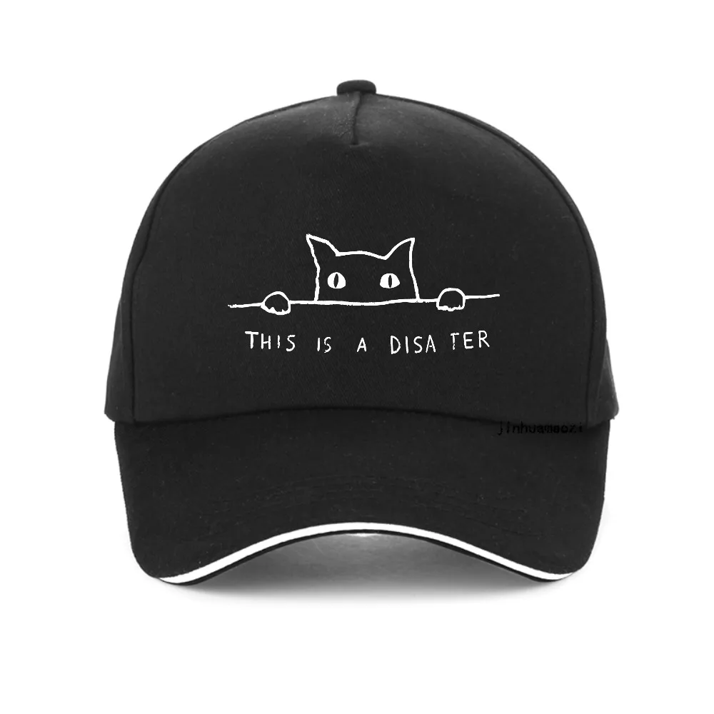 

Minimalist Line Art Cat Print baseball cap fashion summer Breathable Unisex snapback hats outdoor casual protection sun hat