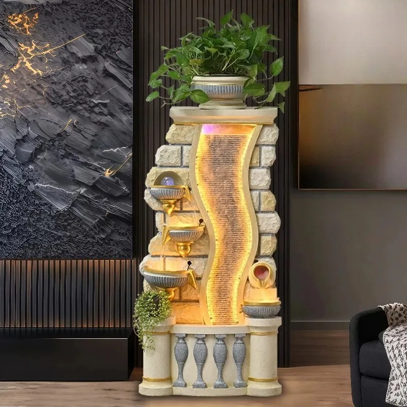 

Water Fountain Ornament Recirculating Courtyard Living Room Balcony Entrance Landscape Decoration
