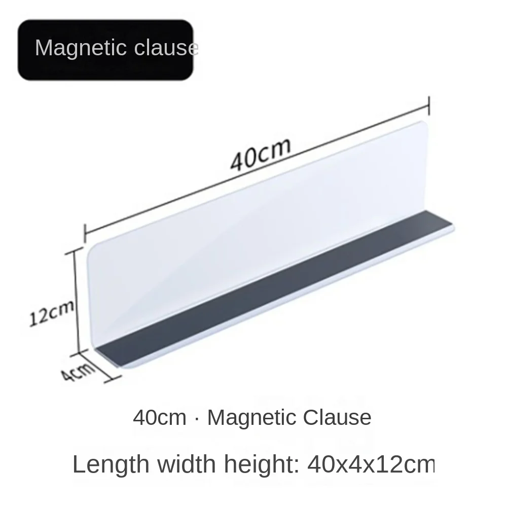 2024 Pvc PVC Partition Split Type Shelves Durable Home Storage Partition Plate Practical Desktop Storage Rack Convenience Store