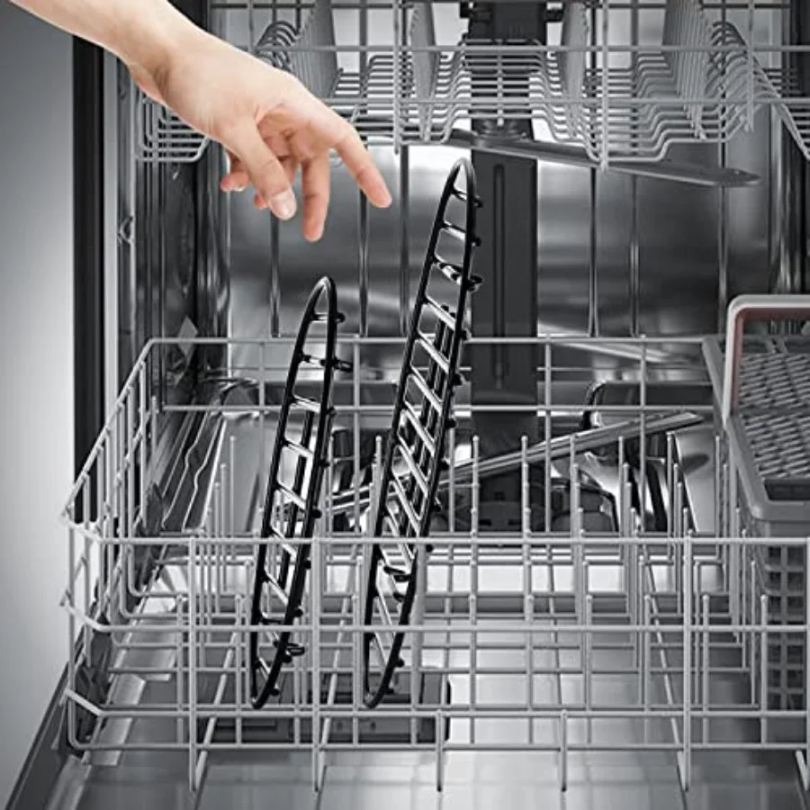 رف تحميص نهائي من المينا الأسود مع أقدام مدمجة لمقلاة تحميص بيضاوية مقاس 15 بوصة، سطح غير لاصق مثالي لتغطية الطبخ