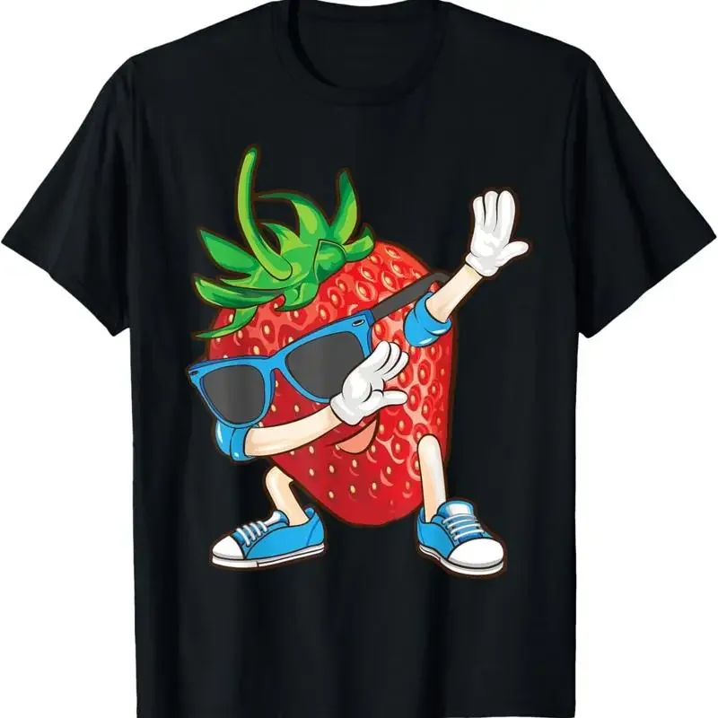 Cool Dabbing Strawberry Funny Love Dancer Sweet Fruit T Shirt