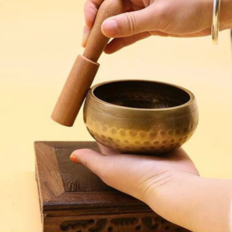 Tibetan Singing Bowl for Yoga Healing  Balancing   Cushion Set 87HA