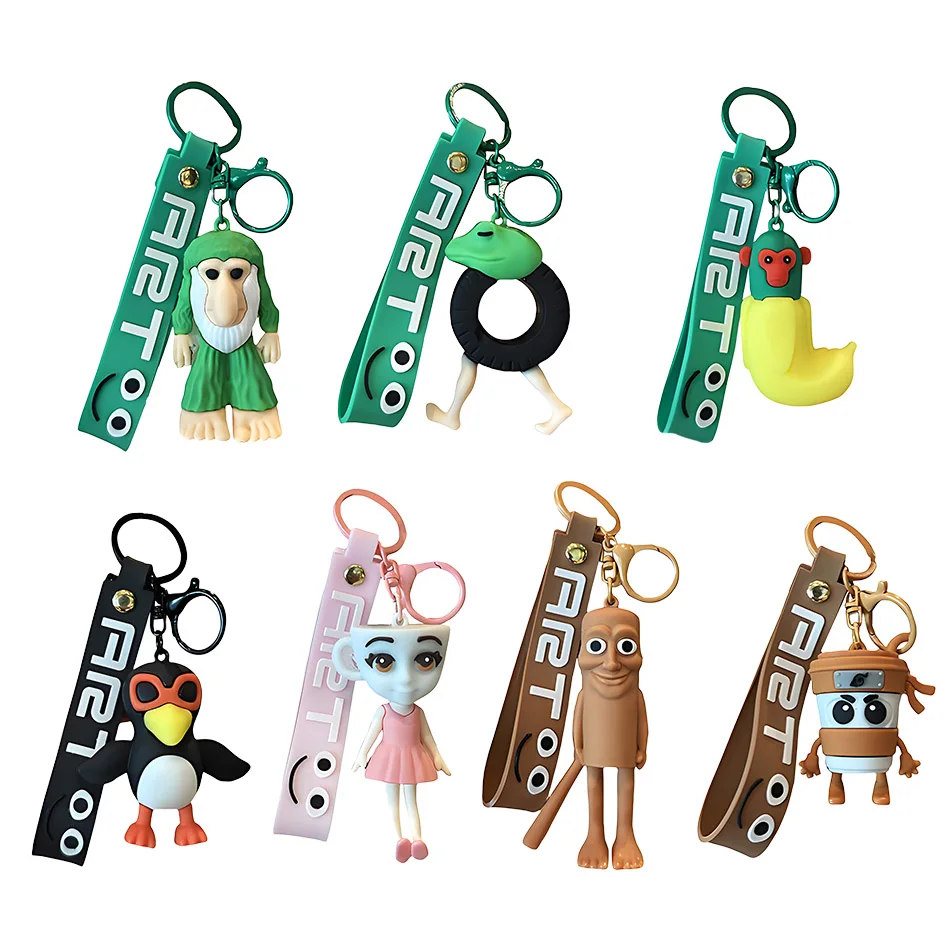 جديد الإيطالية Brainrot الحيوانات سلاسل المفاتيح للملحقات مضحك سيجما Skibidi Rizz القط سخيف ميمي Keyrings المشجعين الأصدقاء الهدايا