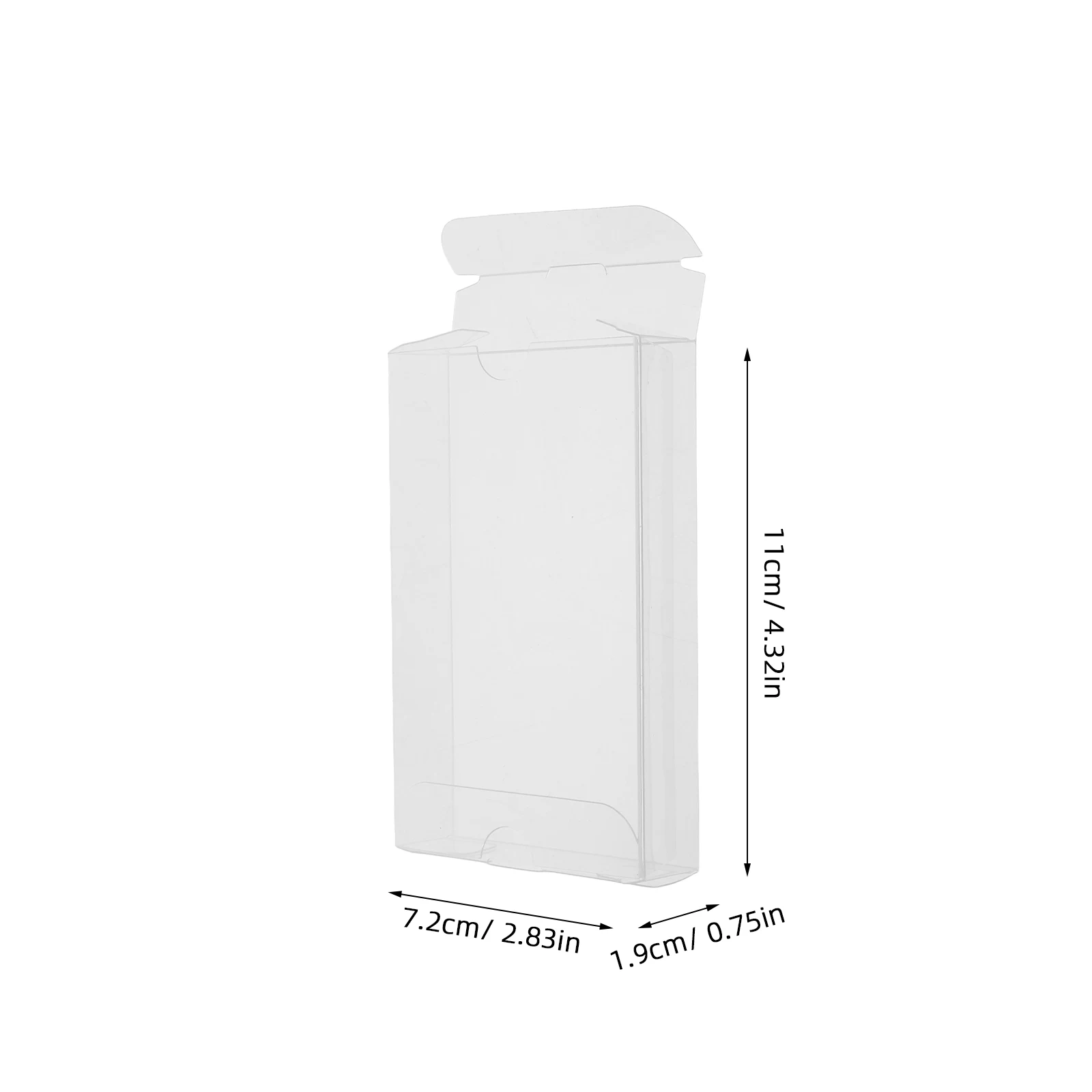 

8 Pcs PVC Tape Case Audio Cassette Storage Cases Display Boxes High Transparency