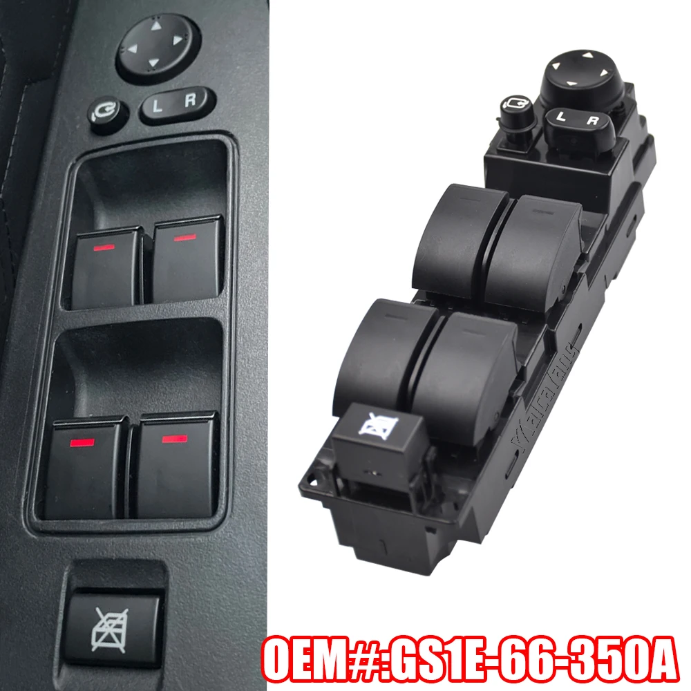 Maste Power Window Switch Control Lifter Button For Mazda 6 GH 2007 2008 2009 2010 2011 2012 2013 GS1E66350A GS1E-66-350A