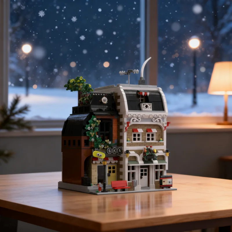 

3681pcs MOC Swiss Streetview Modular Streetscape Model Building Blocks Construction Christmas Gifts Toy Creative DIY Idea Toys