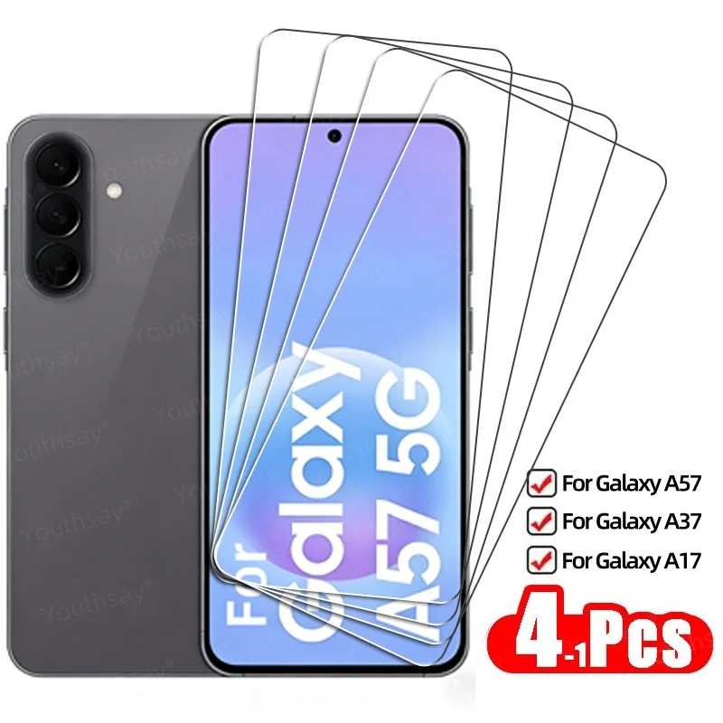 

Защитное стекло Full Clear Glass для Samsung Galaxy A57, закаленное стекло для Galaxy A57, A37, A17, защитная пленка для экрана телефона Samsung A57