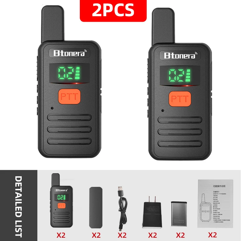 Btonera T1 Mini Walkie Talkie pmr 446 Professionele Walkie Talkies Largo Alcance mini Radio Wolkie Tokie Walkies de Largo Alcance