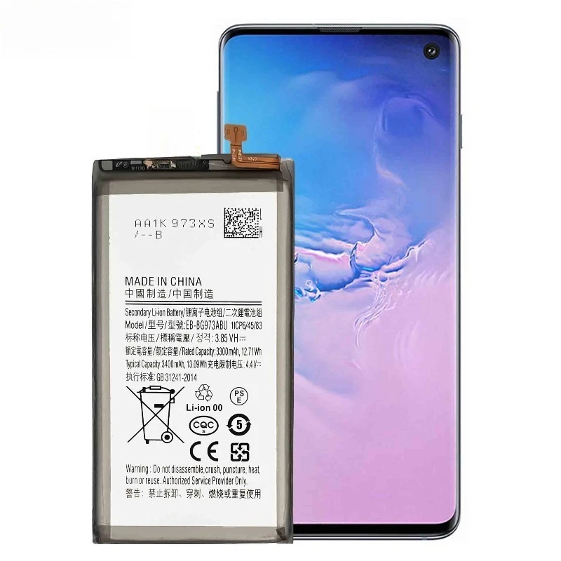 Nuevo EB-BG973ABU 3400mAh para Samsung Galaxy S10 Galaxy S10 SM-G9730 batería de teléfono móvil de alta capacidad recién actualizada + herramientas