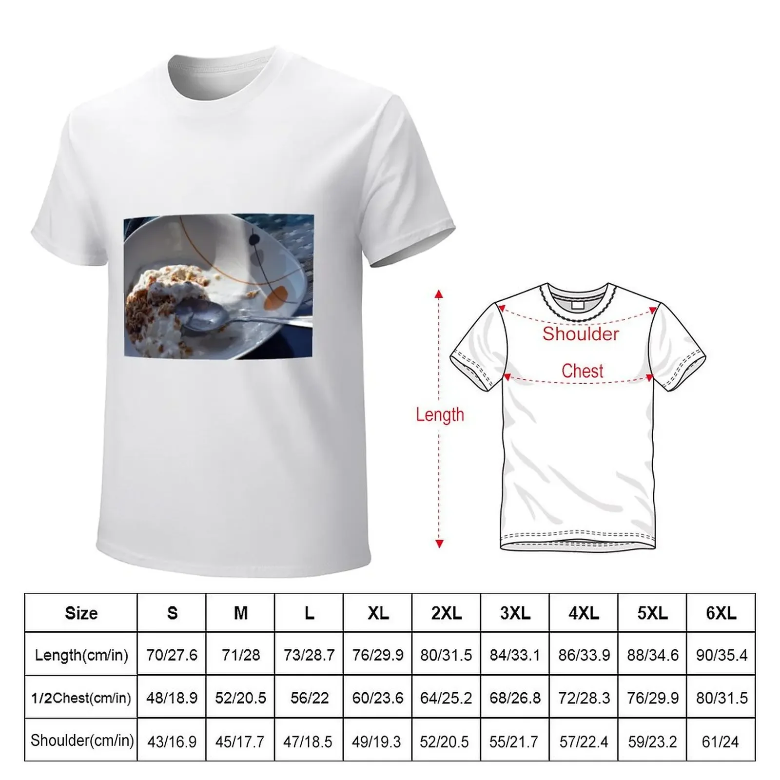 A bowl of cereals and yogurt. T-shirt heavyweights customizeds animal prinfor boys men clothings