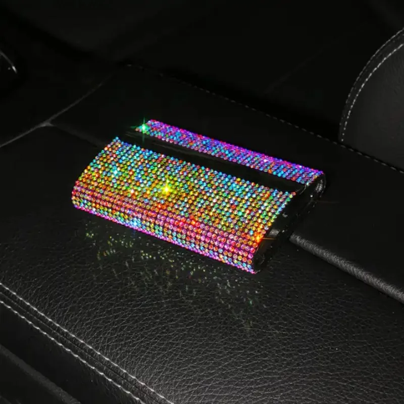 Crystal Car Driver License Card Bag for Auto Driving License Credit Card Storage Organizer ID Box Car Accessories for Women