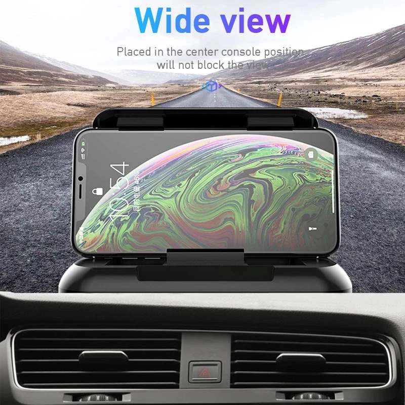 Universal Car Phone Holder Mount Auto Dashboard Phone Holder Anti-Slip Silicone Suction Pad Adjustable Smartphone Support
