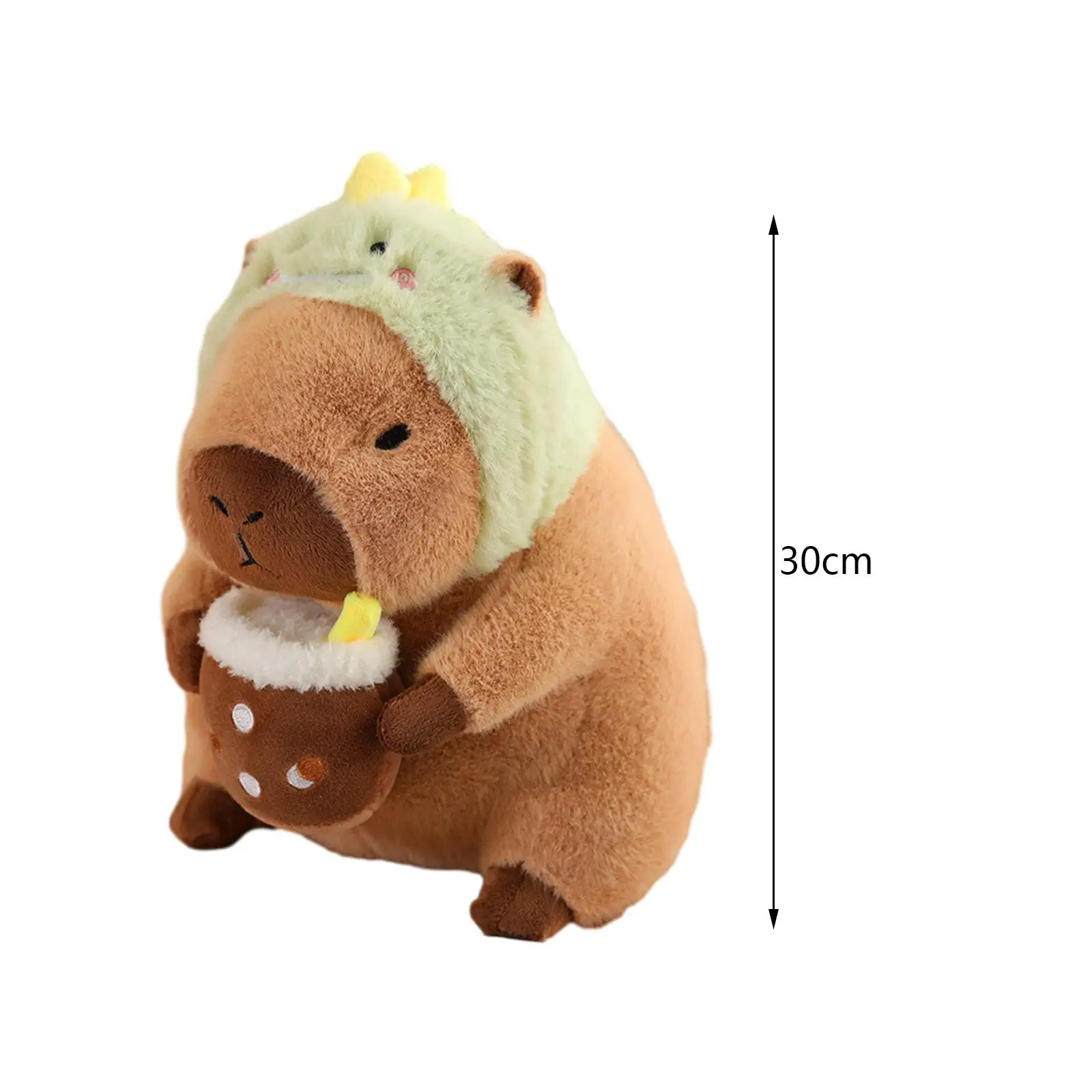 Simpatico capibara peluche capibara bambola cartone animato peluche animale decorazioni per la casa capibara peluche per bambini regali adolescenti