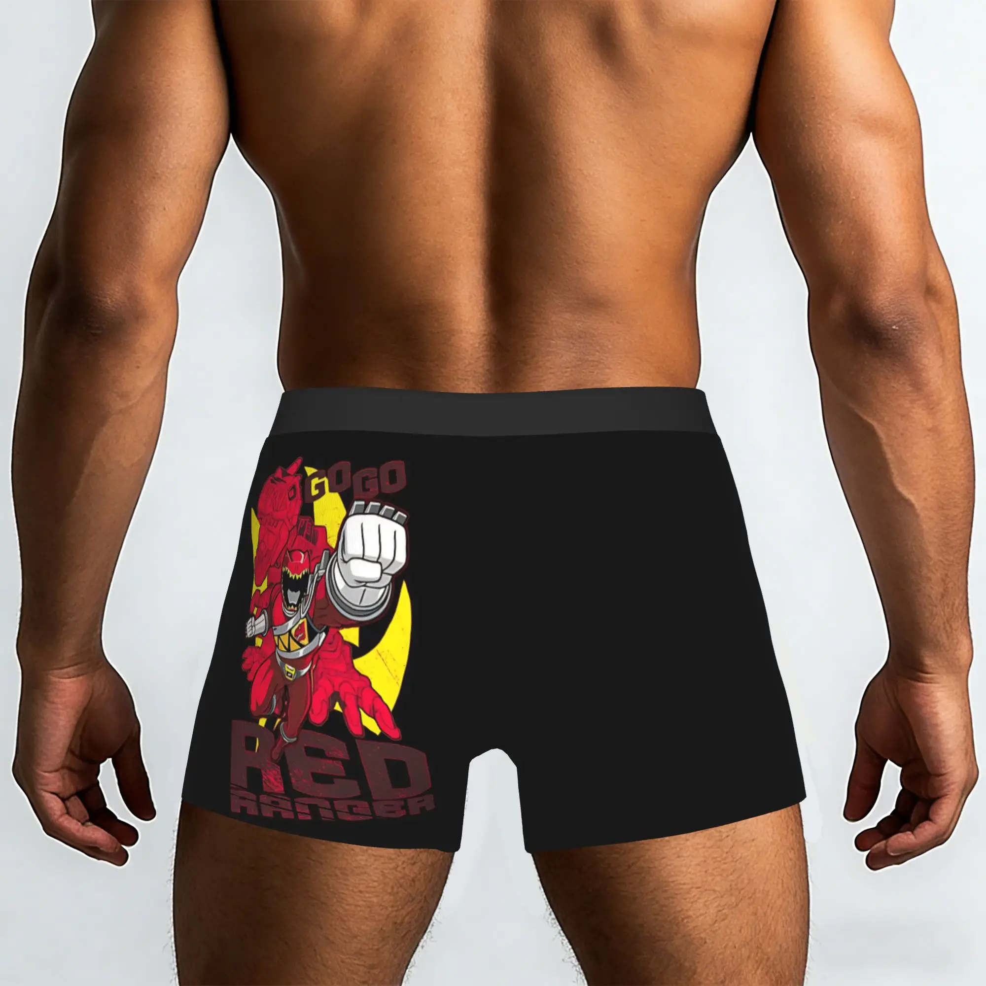 Red Ranger  Bandai Super Sentai Series Underpants Homme Panties Male Underwear Comfortable Shorts Boxer Briefs