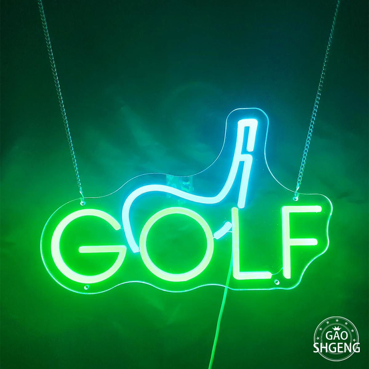 Golf Neon Lighting for entertainment golf factory atmosphere led neon lighting decoration to create an atmosphere