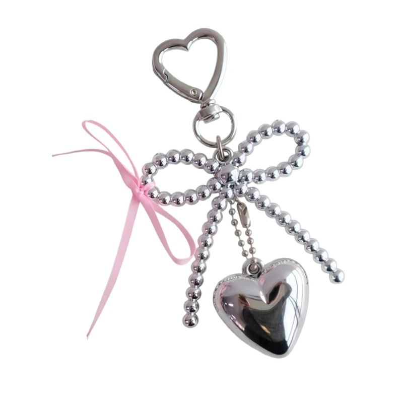 

Strawberry Beads Keychains Handmade Bag Pendants Delicate Handmade Bag Charm Alloy Texture for Ladies Accessories