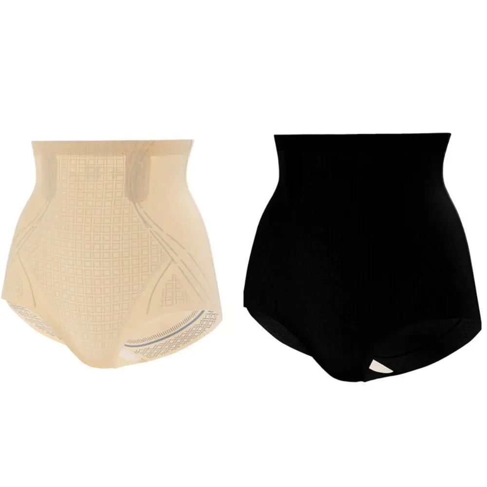 

High Waist Postpartum Body Shapers Shapewear Stripe Slimming Underpants Tummy Control Belly Contracting Butt Lifter Briefs