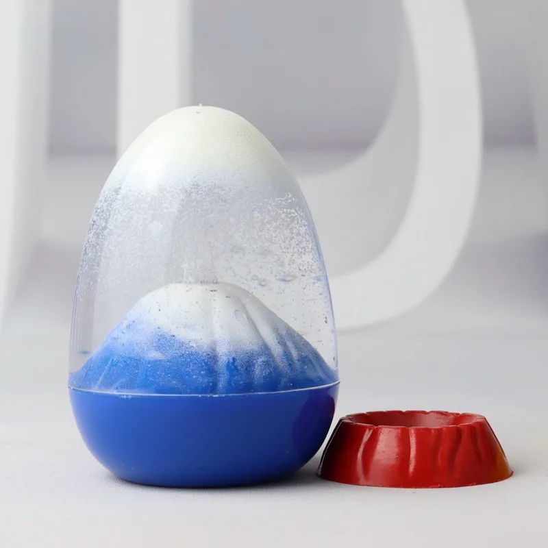 Egg Shape Volcano Lava Lamp Mini Volcanic Eruption Liquid Timer Sensory Stress Relief Tabletop Sandscape Birthday Gift