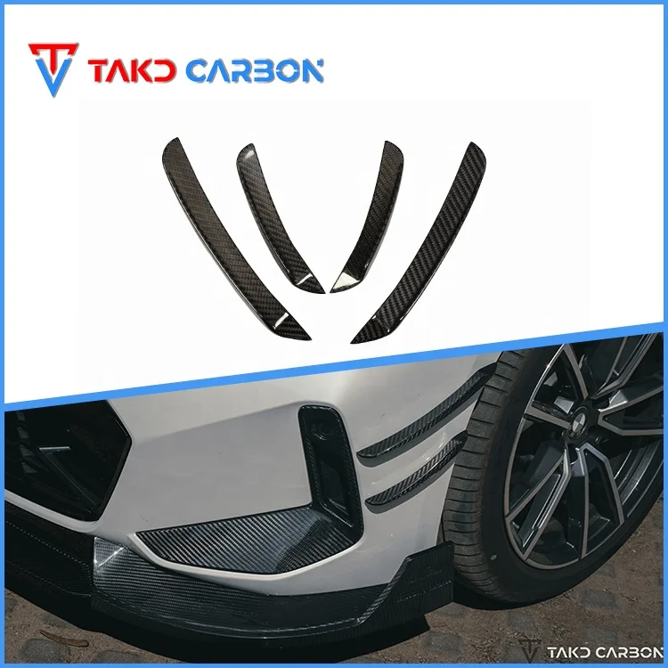 

TAKD Carbon Perfect Fitment Dry Carbon Fiber Front Bumper Canards for bmws 3 Series G20 G28 LCI 2023-UP