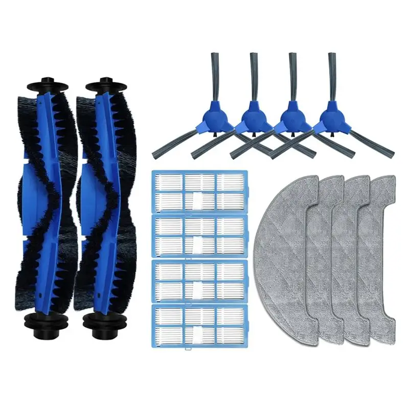 

Запасные части ABVC для робота-пылесоса Proscenic 850T / 850P: основная и боковые щетки, HEPA-фильтр, тряпка для влажной уборки