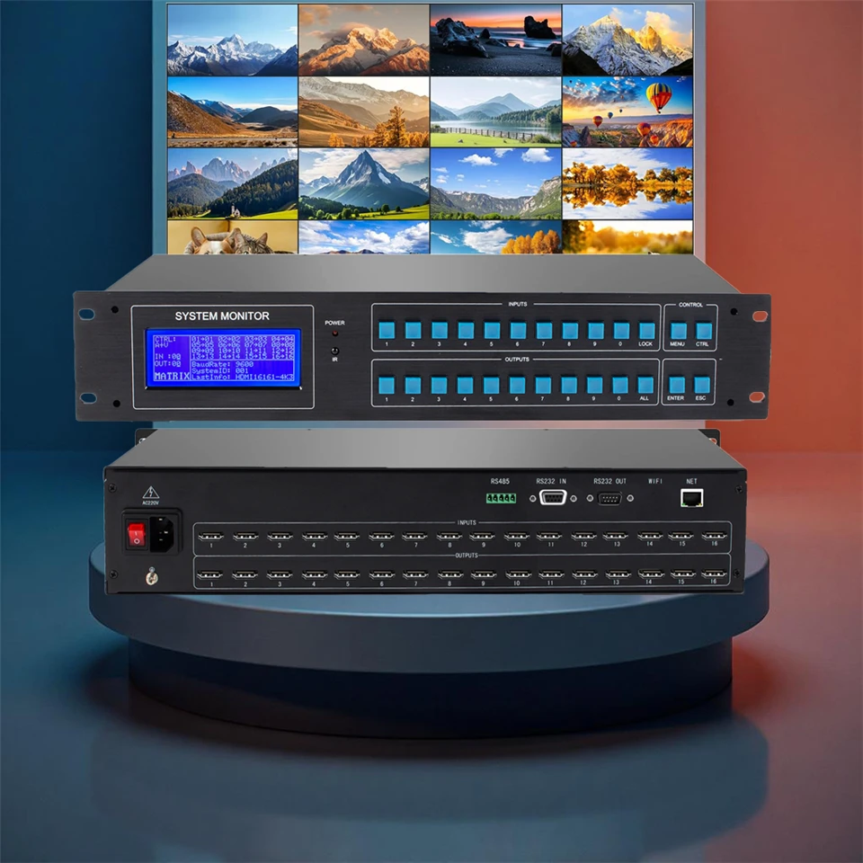 ProAV 4K 60Hz HDMI Audio/Video Matrix switch 4x4 8x8 8x16 16x16 Chassis style Di