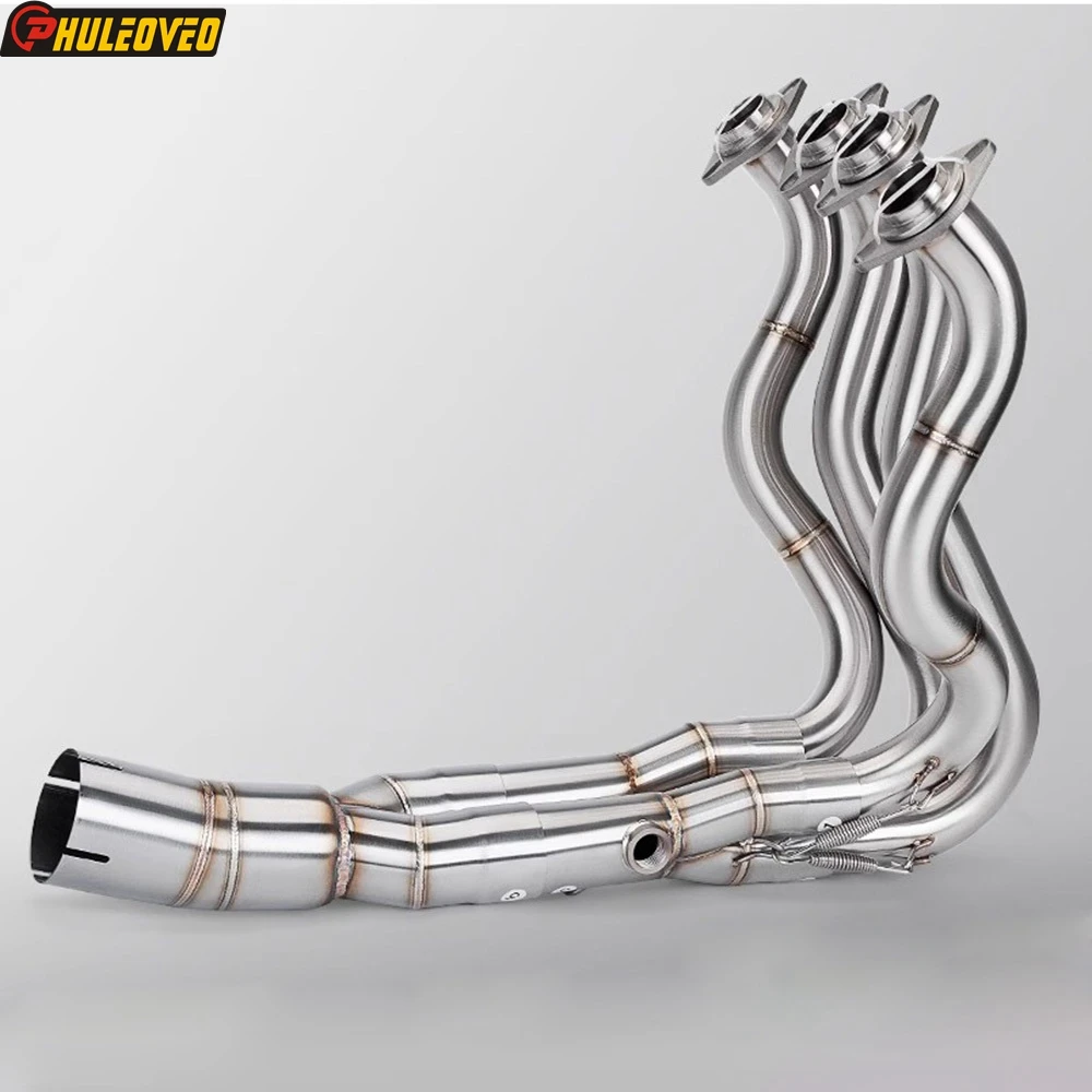 For Kawasaki Ninja ZX-6R 636 2019-2023 Motorcycle Exhaust System Collector Header Muffler Front Pipe to Replace Original Header